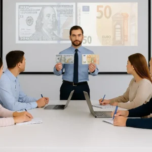 Reconocimiento de dólares y EUROS adulterados